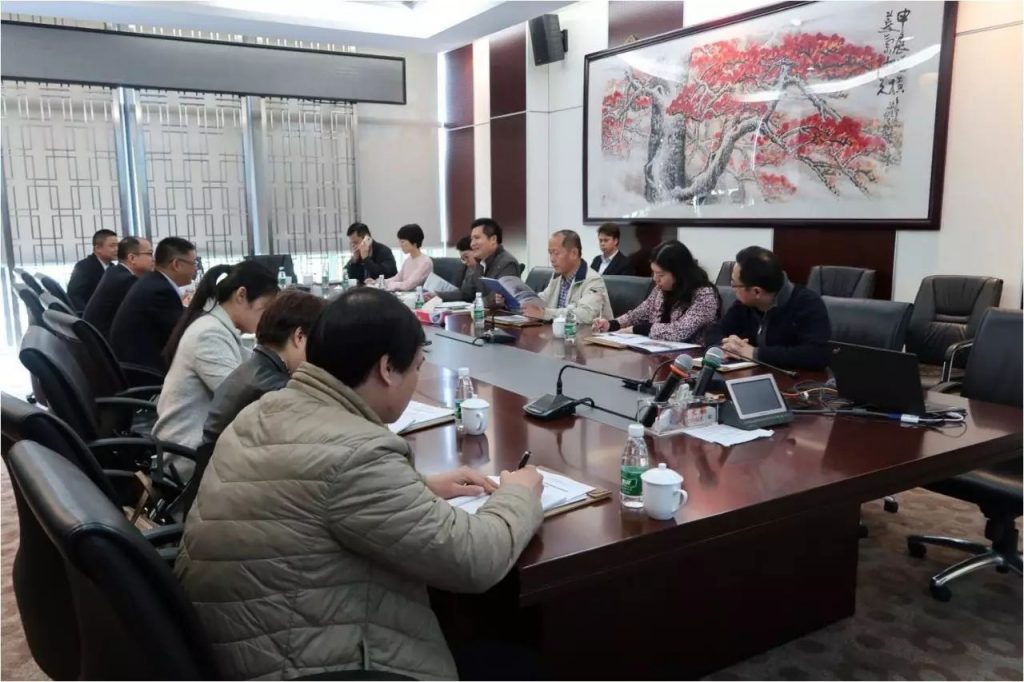 佛山市环保局、顺德区环境运输和城市管理局来申菱环境调研